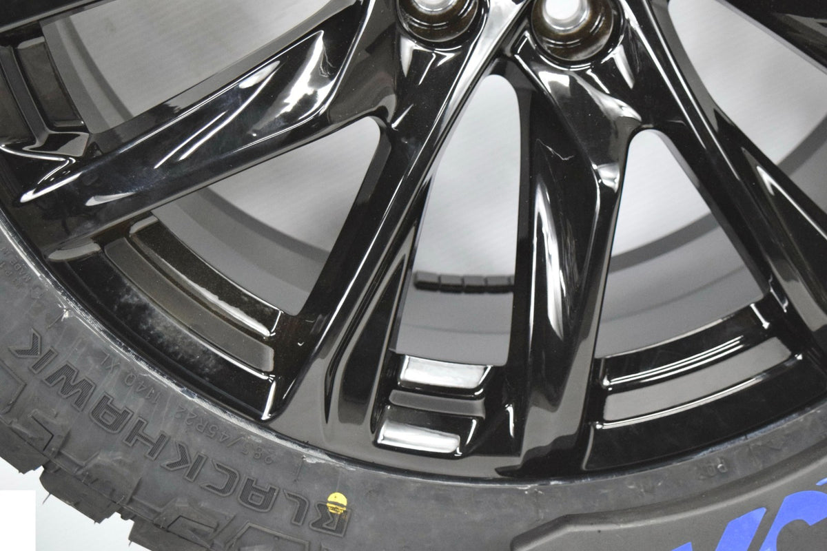 22" Chevy Silverado Tahoe Glossy BLACK ONYX REPLICA Wheels Rims Tires R/T