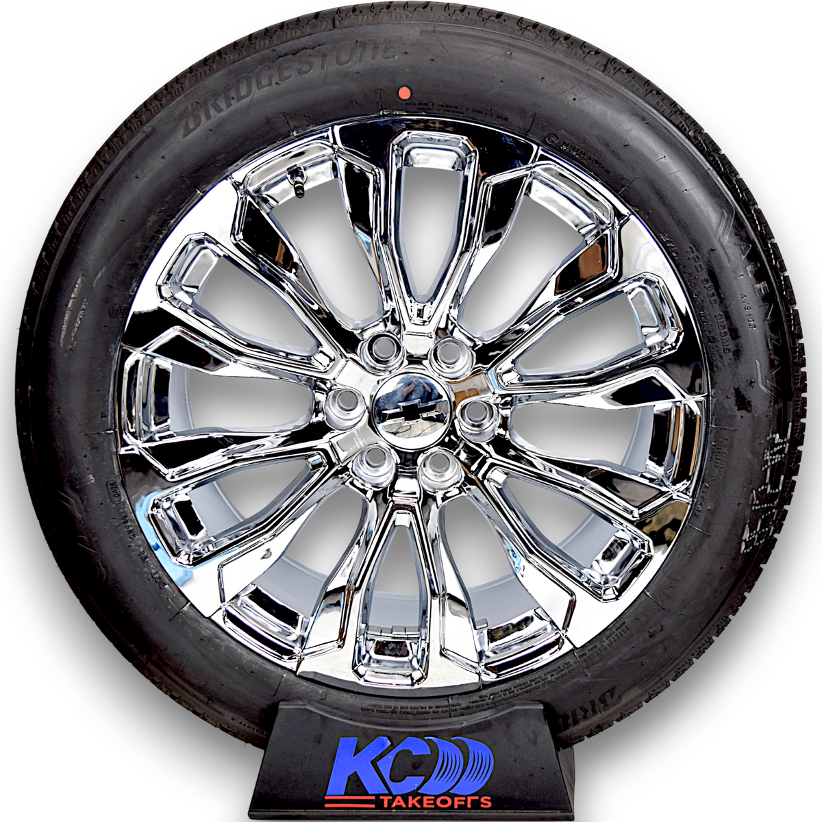 22" Chevy Silverado Tahoe Denali Replica Chrome Wheels Tires 275/50R22