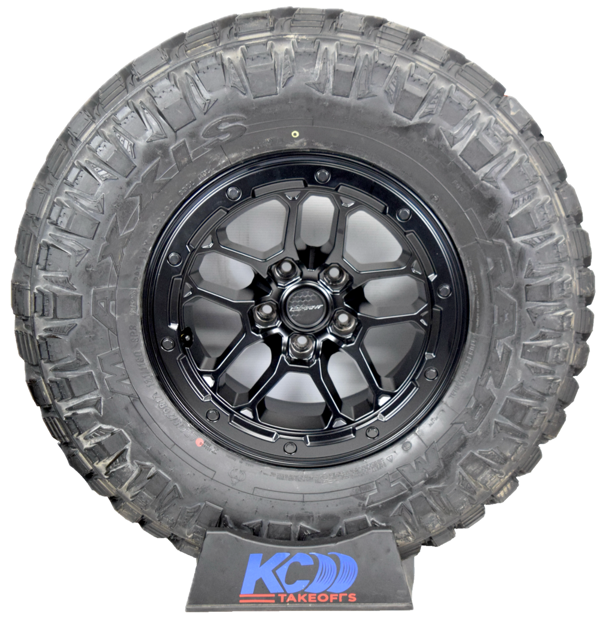 17" Jeep Wrangler Gladiator Black Wheels Rims Tires 2007-2025 35" SET OF 5