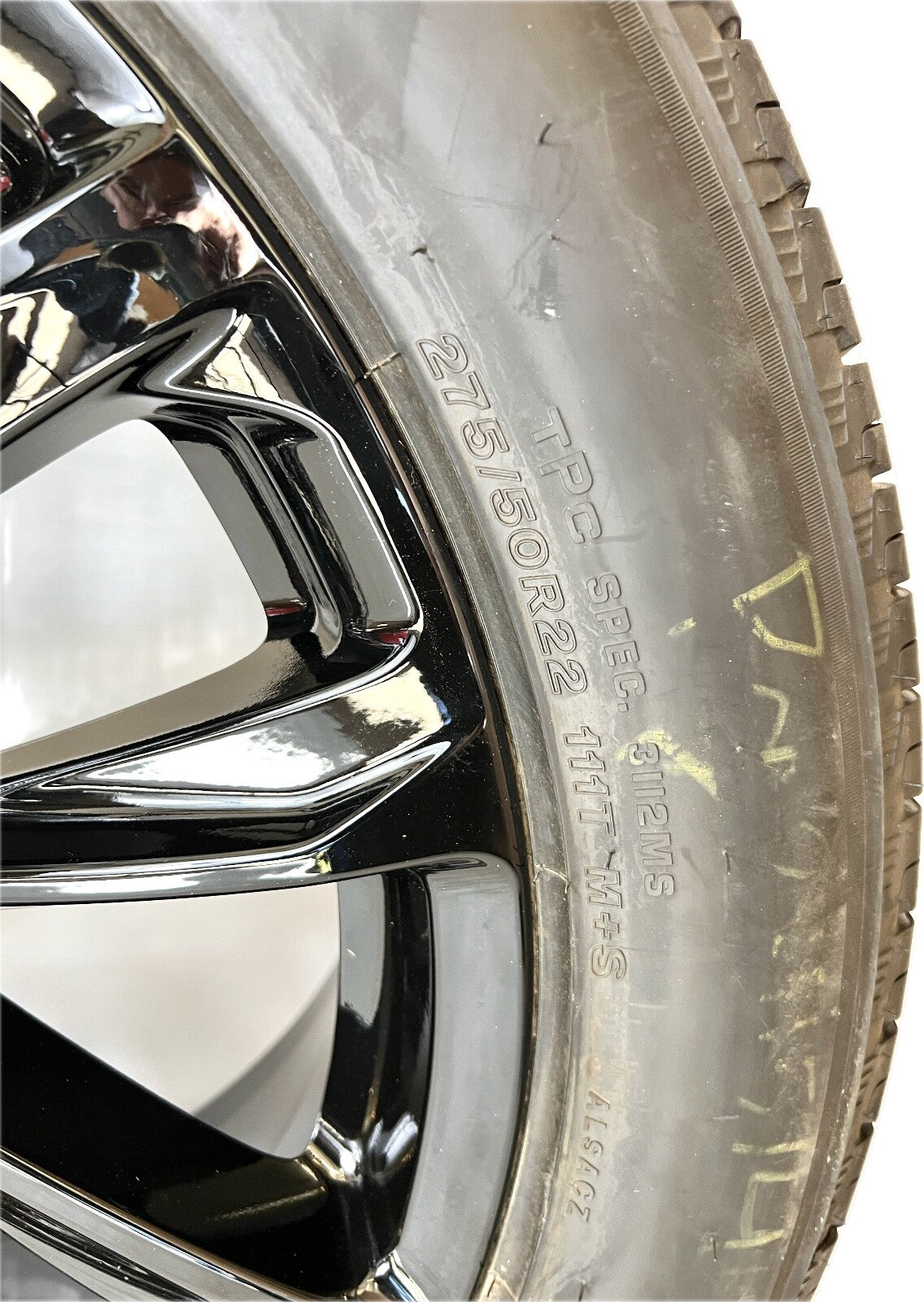 22" NEW CADILLAC ESCALADE Glossy BLACK ONYX REPLICA Wheels Rims Tires
