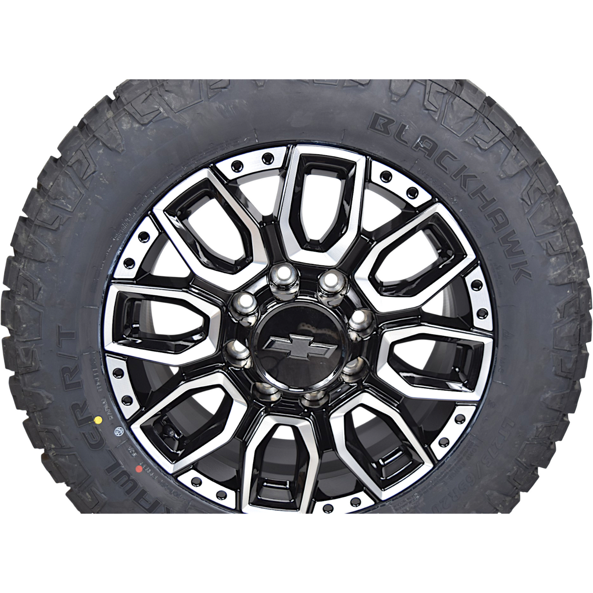 20" Chevy Silverado 2500 HD 3500 HD OEM Machined Black Wheels Rims Tires R/T