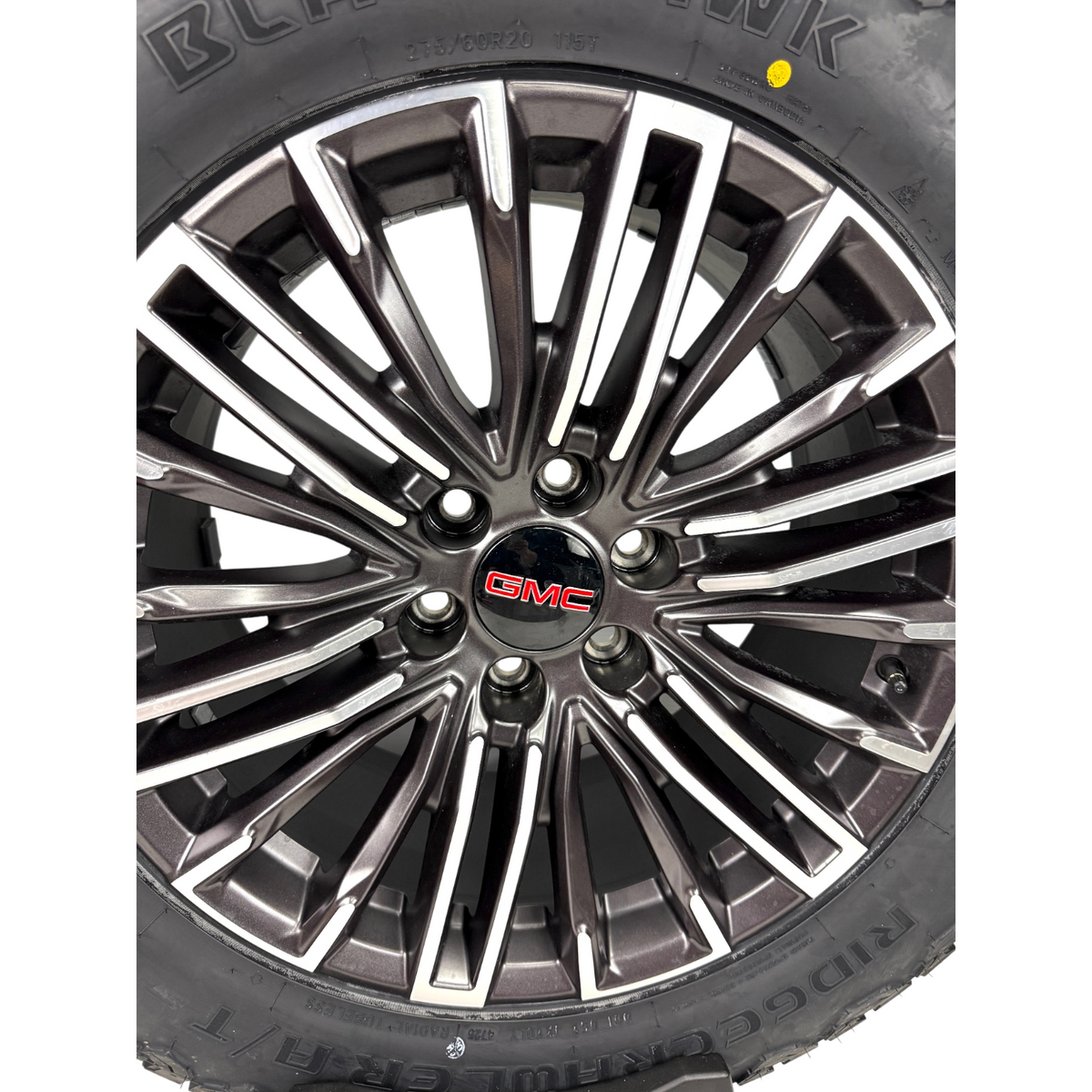 20" GMC Sierra Yukon Denali OEM Machined Charcoal Takeoff Wheels Rims Tires BHK