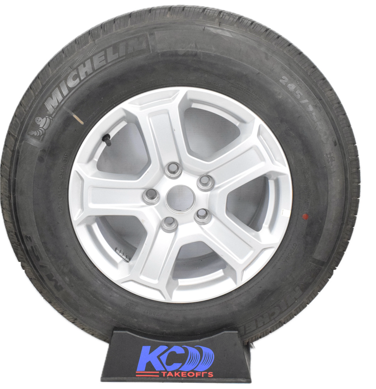 17"  SILVER JEEP WRANGLER  2018-2023 Factory OEM wheel rims tire  9216 SINGLE