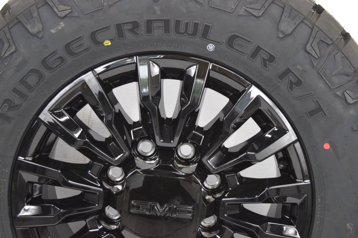 4 NEW 18” OEM  ALASKAN Gloss Black Wheels Rims GMC  Sierra 2500 3500 2025