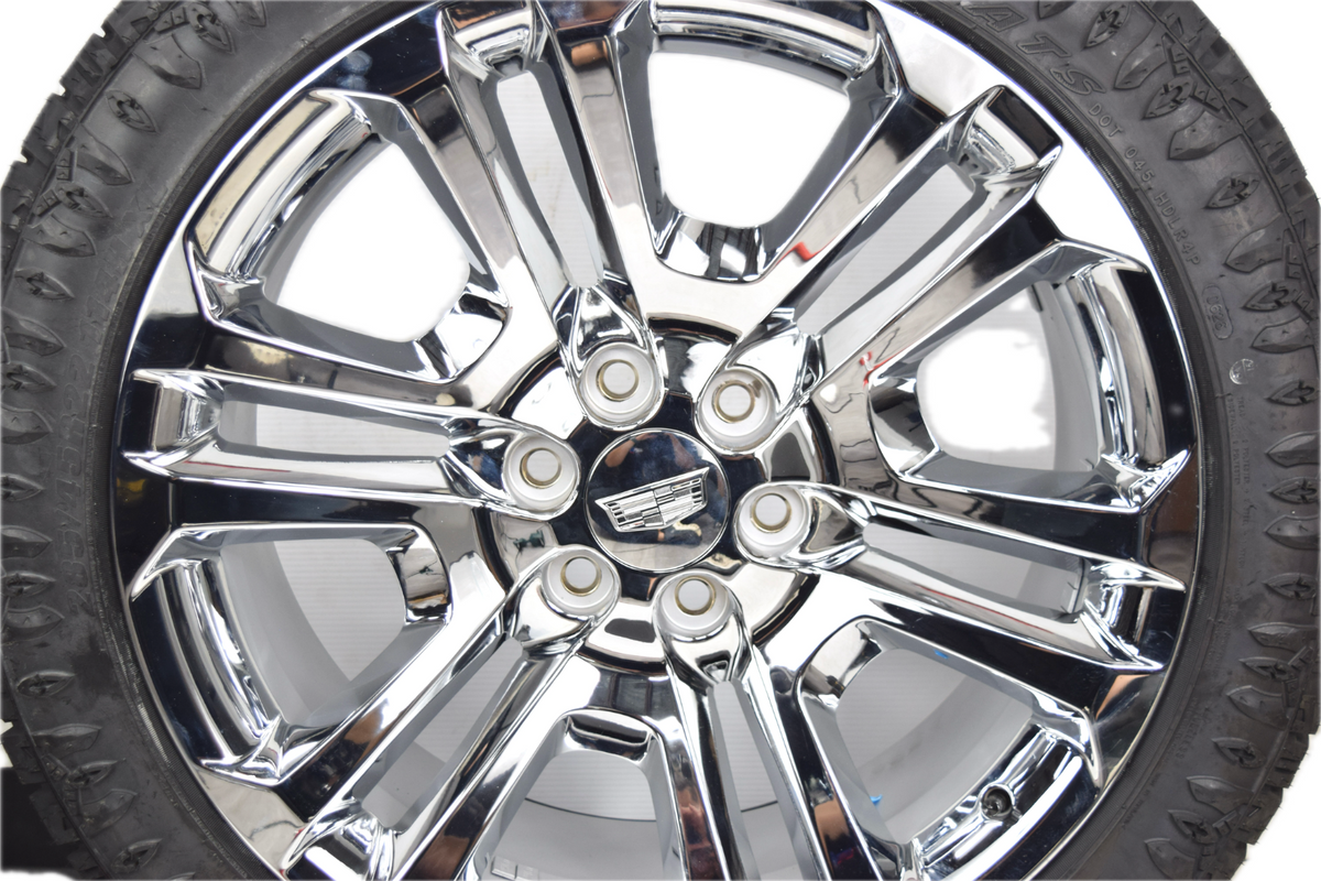22" Cadillac Escalade Factory OEM Chrome Rims Wheels Tires 84346101 ATS
