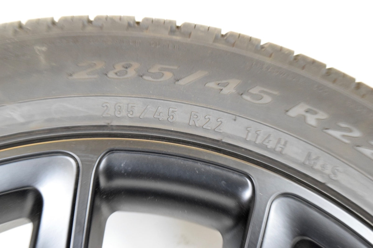 22” Ram 1500 Laramie Black Factory OEM Wheels Rims Pirelli Tires