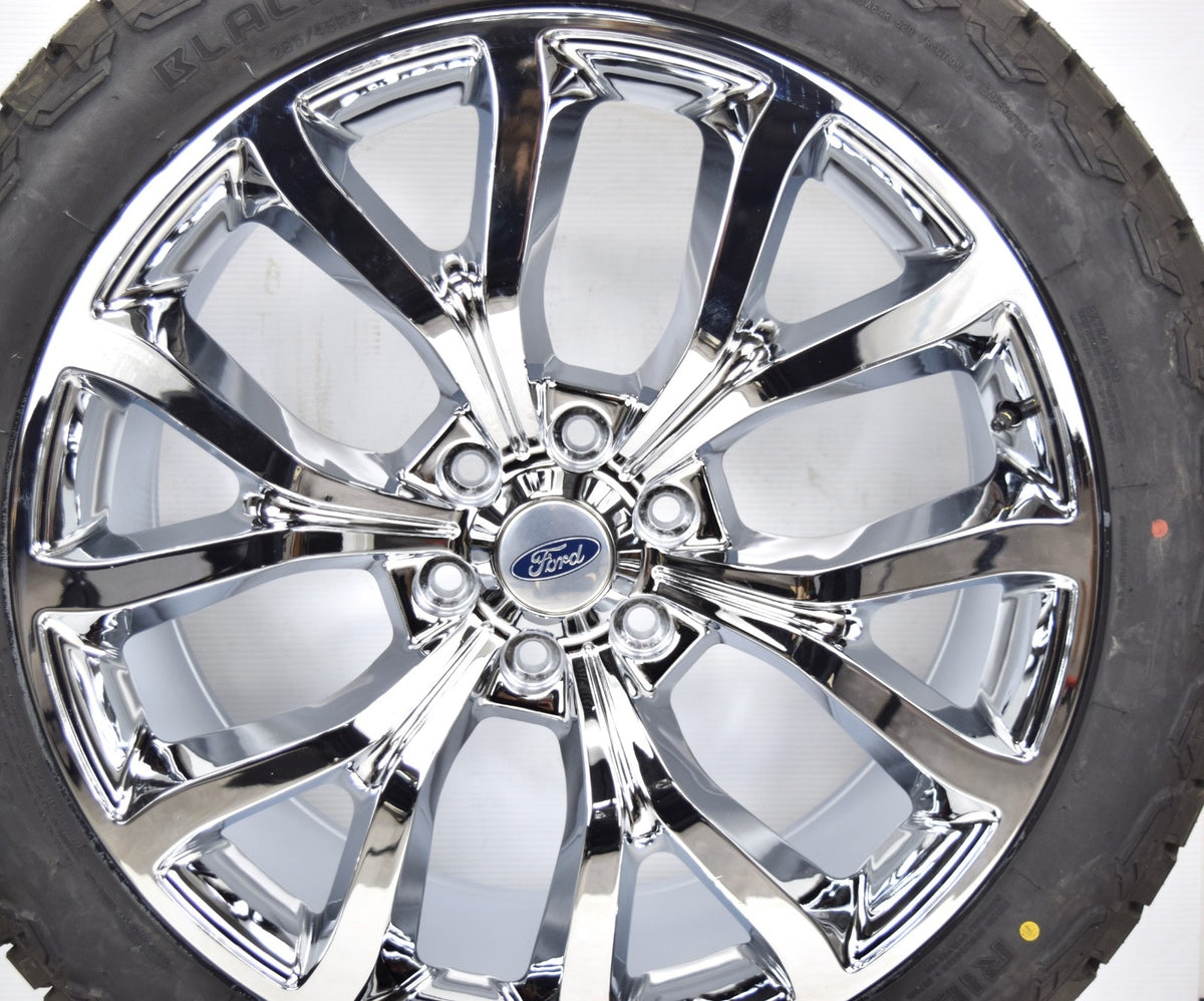 22" Ford F150 Replica Chrome Expedition Wheels Rims Tire F150 2004-2026 AT