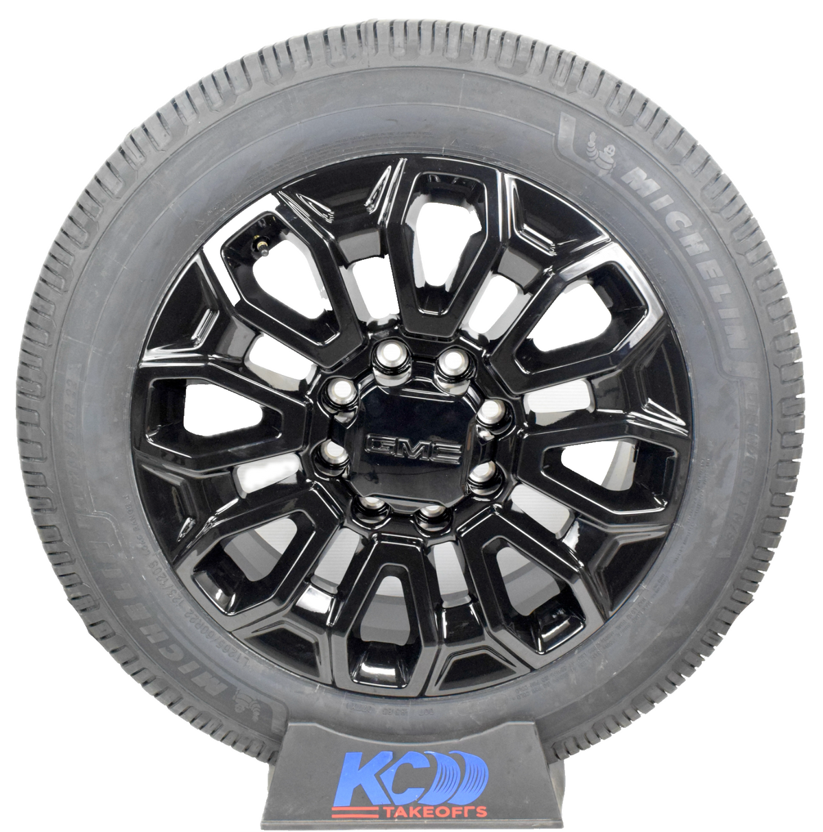 22" REPLICA Gloss Black GMC Sierra HD 2500 3500 Wheels Rims Michelin