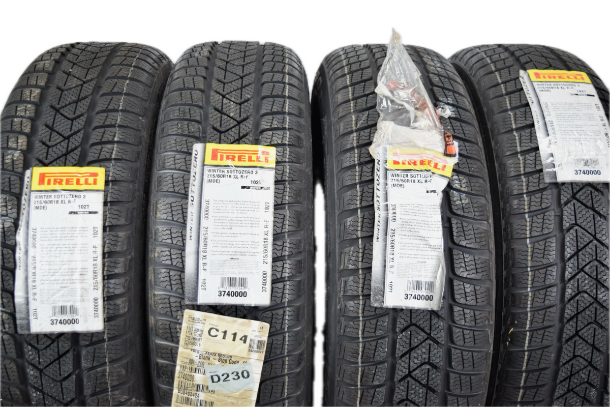 4  NEW Pirelli Winter Sottozero 3 Run Flat MOE 215/60/18 102T Winter Tires