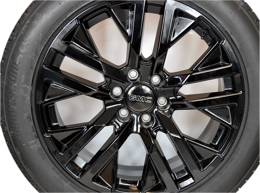 22" GMC Yukon Sierra Gloss Black OEM Wheels Rims Tires 23377422 84253948