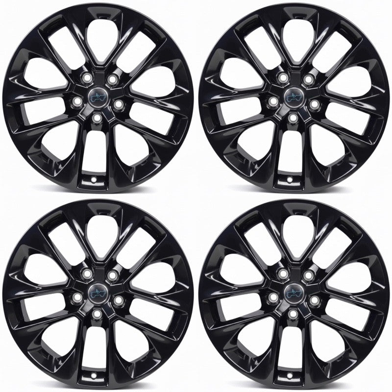 20" Black Jeep Wrangler High Altitude OEM Wheels Rims Set Of 4 96902