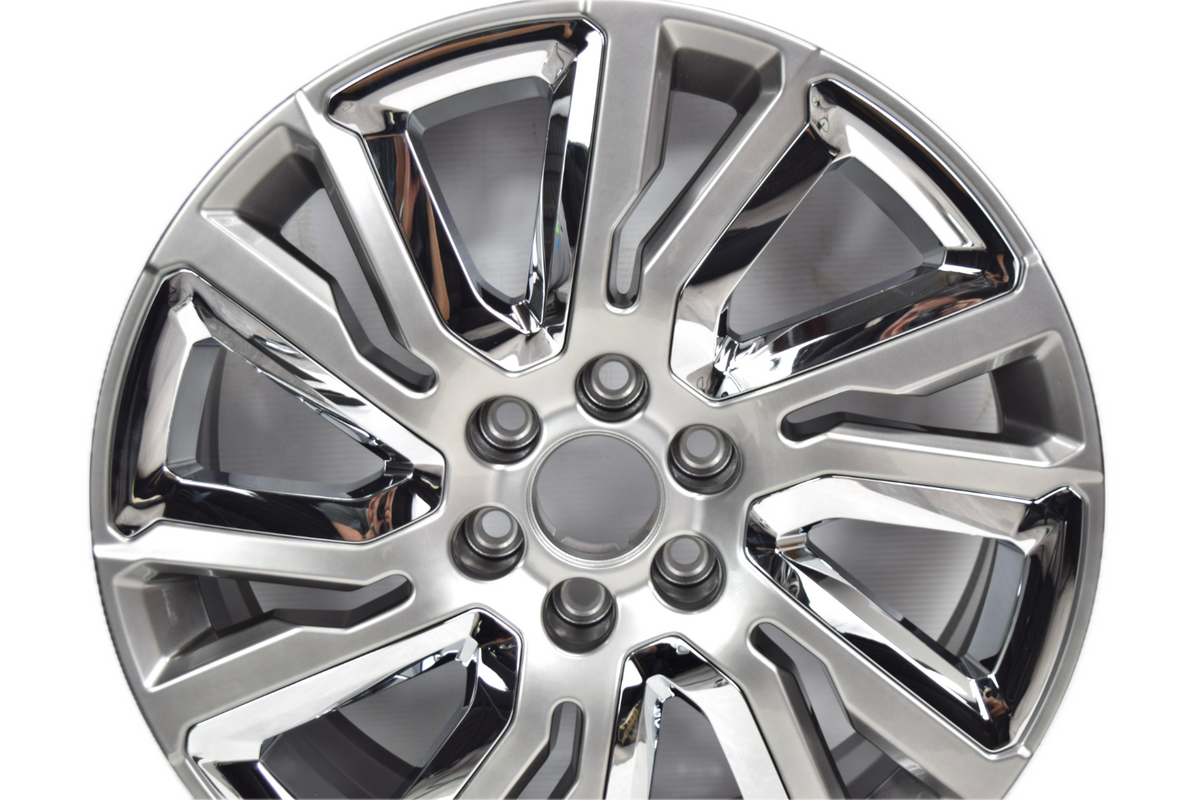 22" GMC Sierra Yukon Denali Factory OEM Silver and Chrome Rims Wheels 23377419