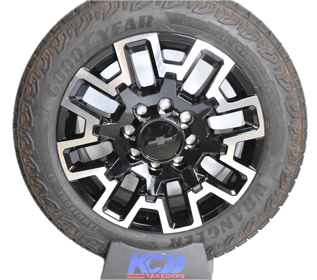 4 NEW 22” Factory OEM Black Machined Wheels Tires Rims Chevy Silverado 2500 3500