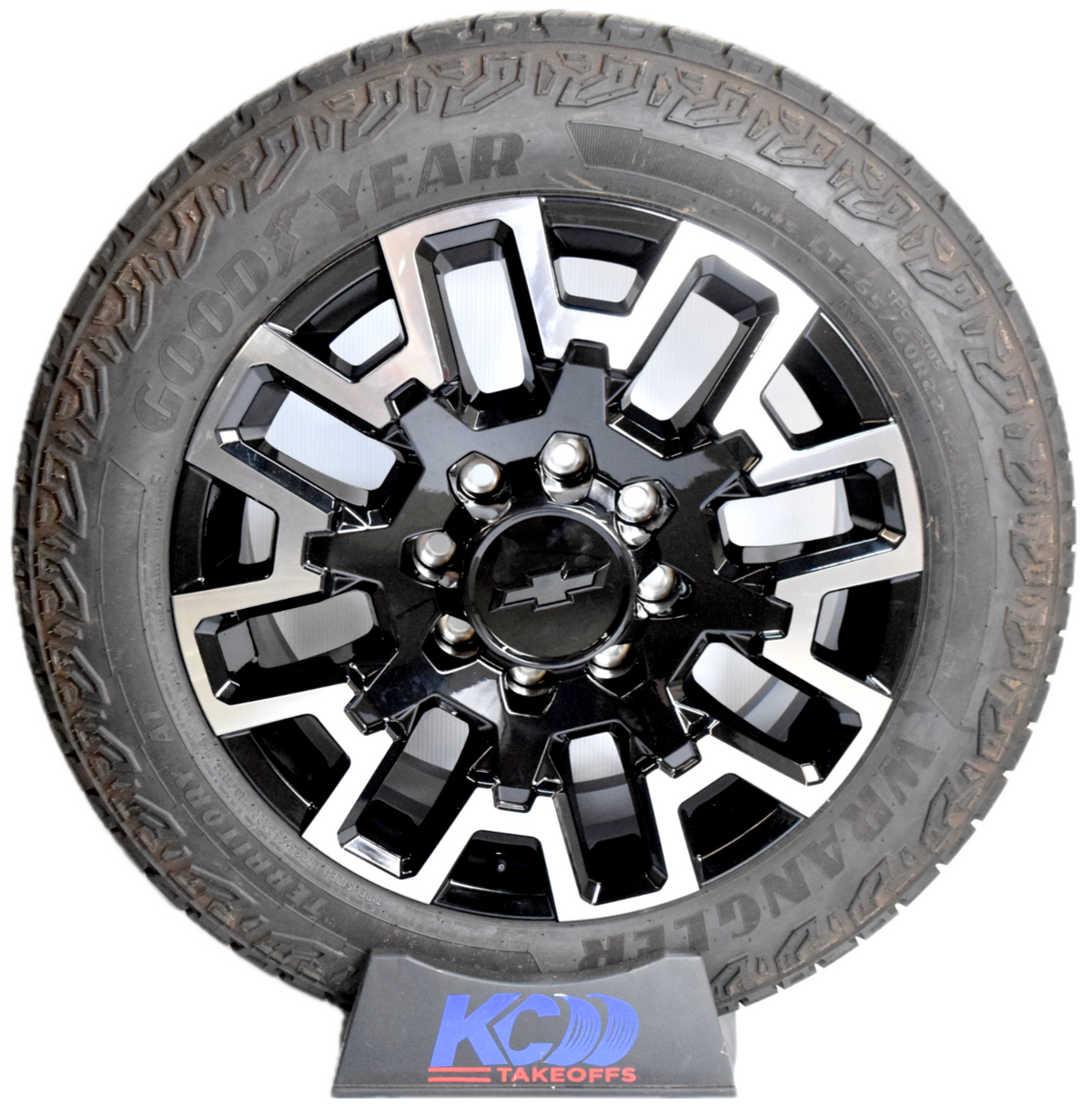 4 NEW 22” Factory OEM Black Machined Wheels Tires Rims Chevy Silverado 2500 3500