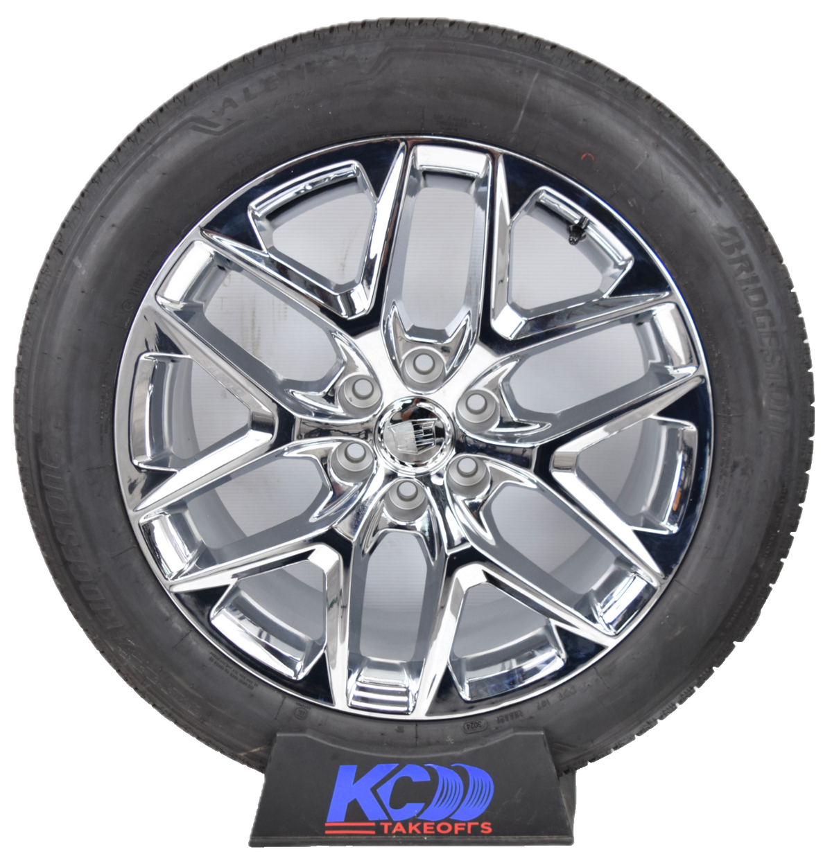 22" Cadillac Escalade Replica Chrome  Snowflake Wheels Rims Tires