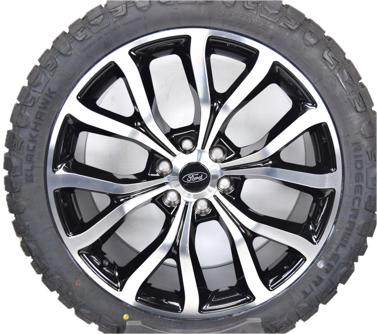 22" Ford F150 Replica Black Machined Expedition Wheels Rims Tire F150 RT