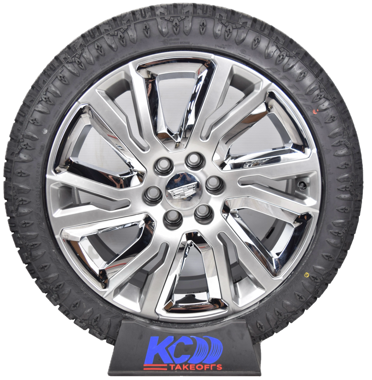 22" Cadillac Escalade OEM Silver and Chrome Rims Wheels Tires 23377419 ATS