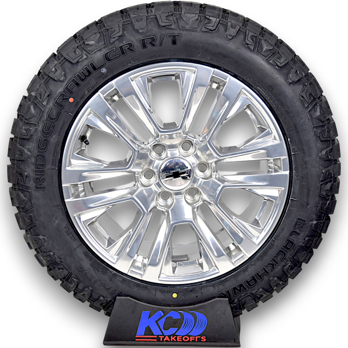 20" Chevy Silverado Tahoe Denali Polished OEM Wheels Rims Tires 275/60R20 R/T