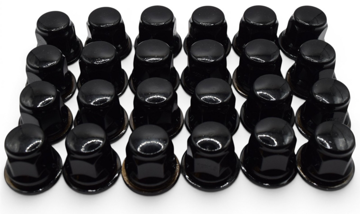 24pc M12x1.5 Black Lug Nuts 21mm for Tacoma 4Runner Tundra Lexus GX470