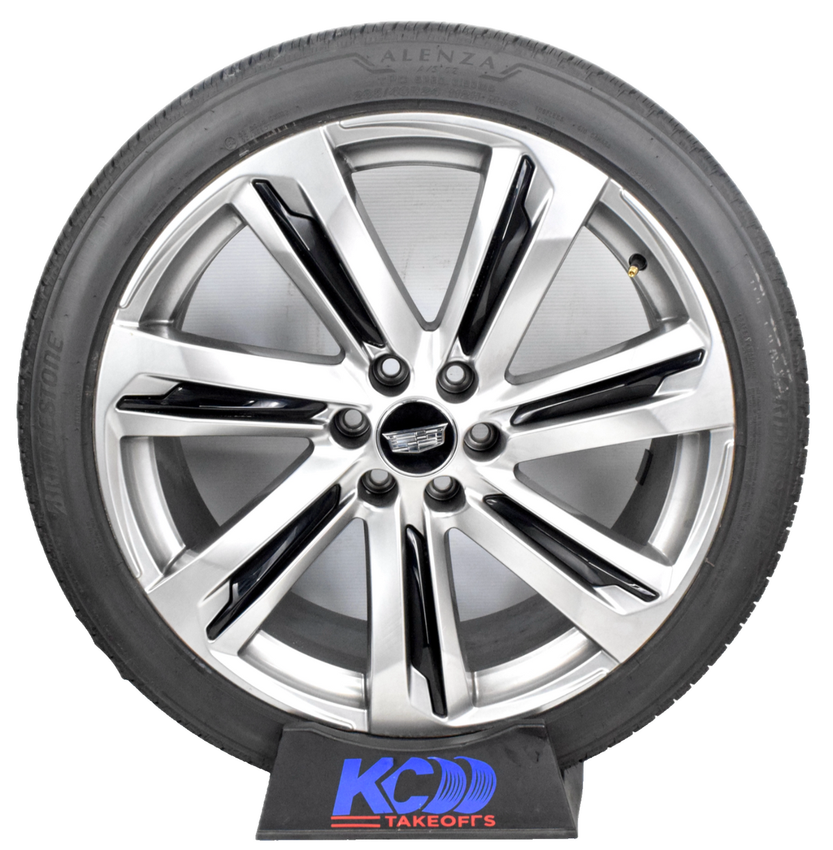 24" Cadillac Escalade V Hyper Silver OEM Takeoffs  Wheels Rims Tires 84949596
