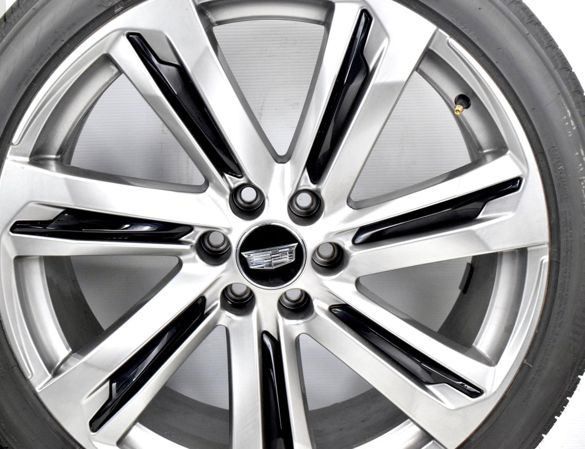 24" Cadillac Escalade V Hyper Silver OEM Takeoffs  Wheels Rims Tires 84949596