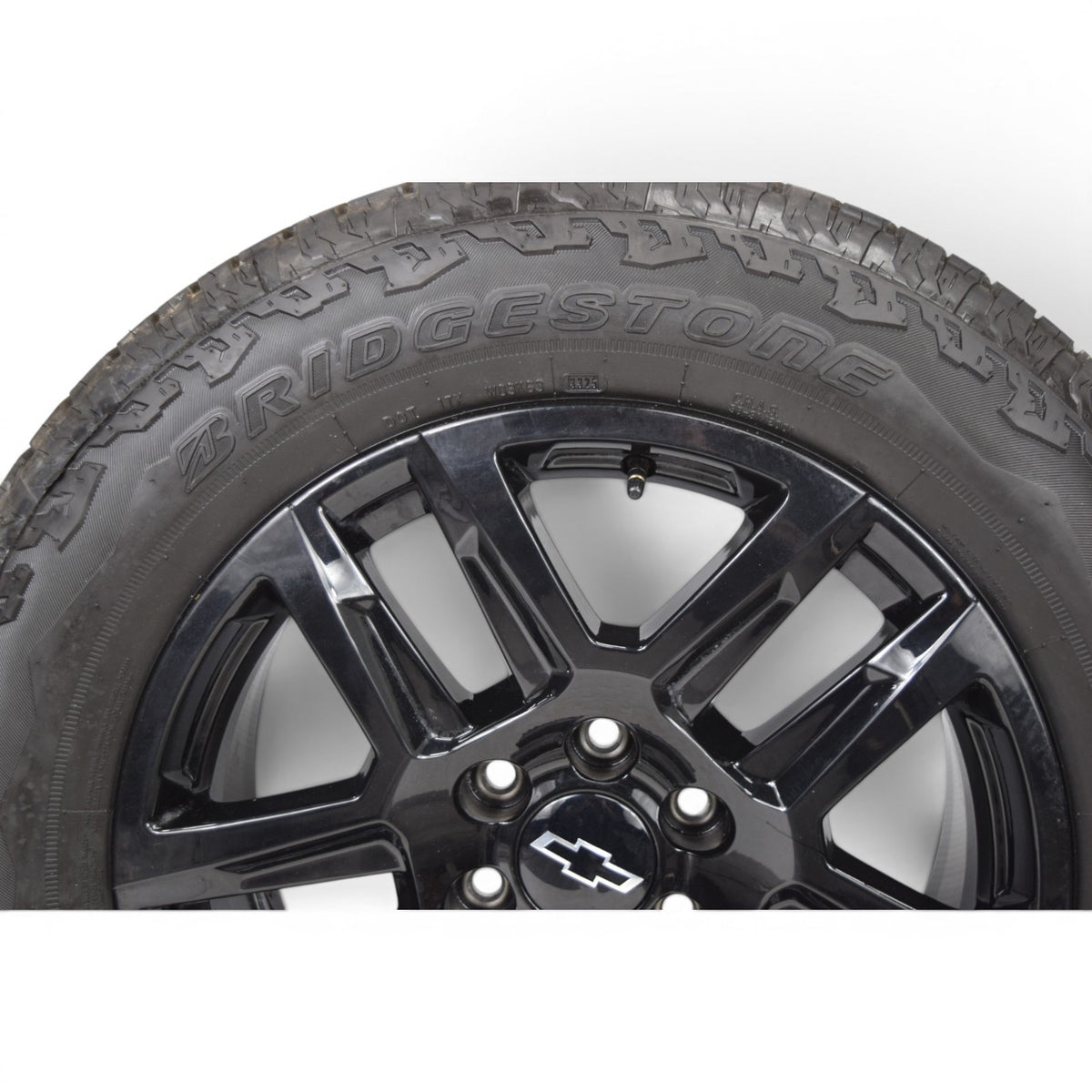 20" Chevy Silverado Tahoe Black OEM Trailboss Wheels Rims Tires Bridgestone 2026