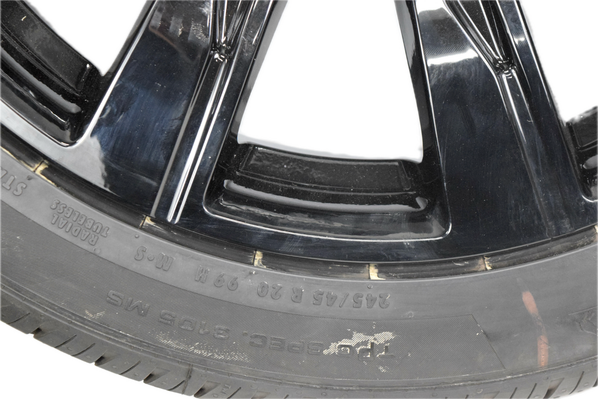 20" Cadillac XT4 Factory OEM Gloss Black Wheels Rims Tires Factory
