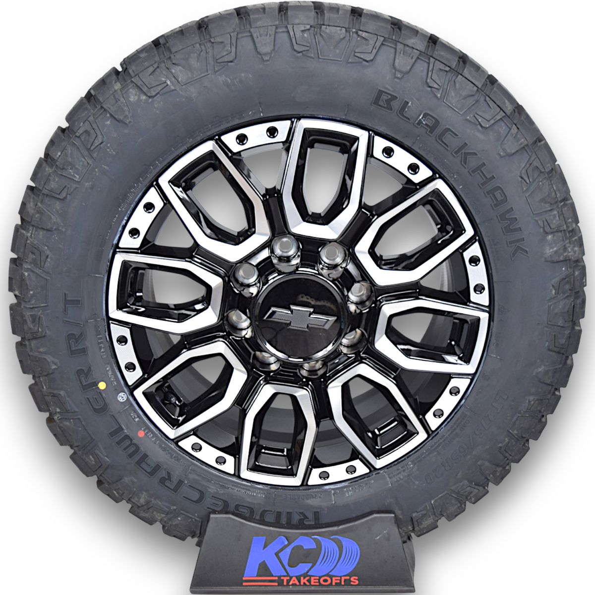 20" Chevy Silverado 2500 HD 3500 HD OEM Machined Black Wheels Rims Tires R/T