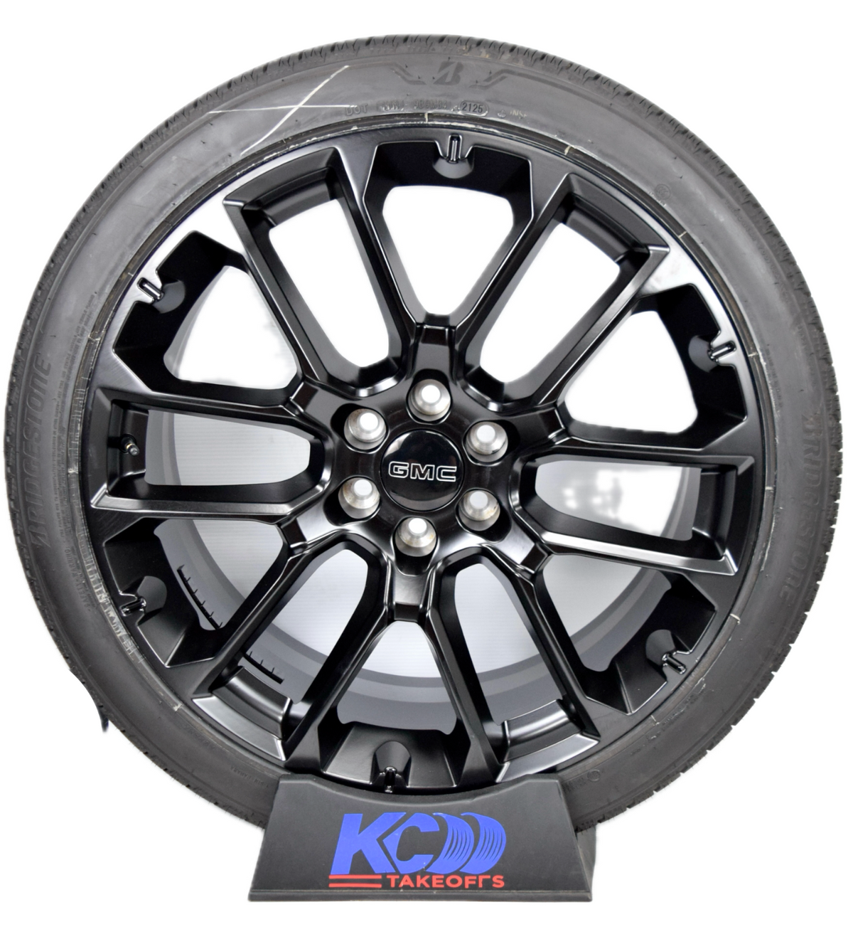24" GMC Sierra Yukon Replica Satin Black Wheels Rims Tires SRV