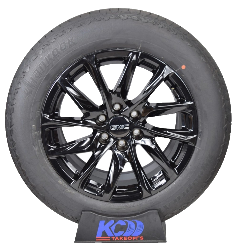 20" GMC Sierra Yukon Replica Wheels & Hankook Tires Gloss Black 6x139.7 Set of 4
