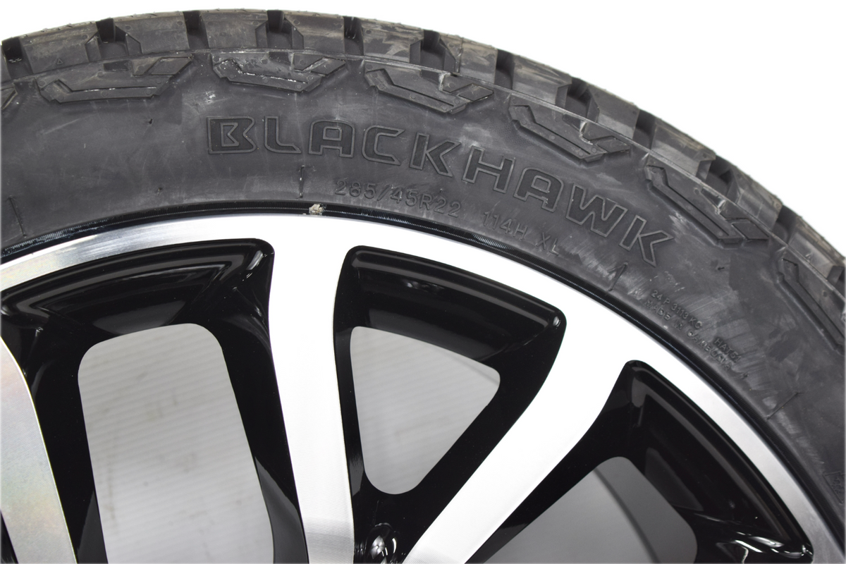 22" Ford F150 Replica Black Machined Expedition Wheels Rims Tire F150 AT