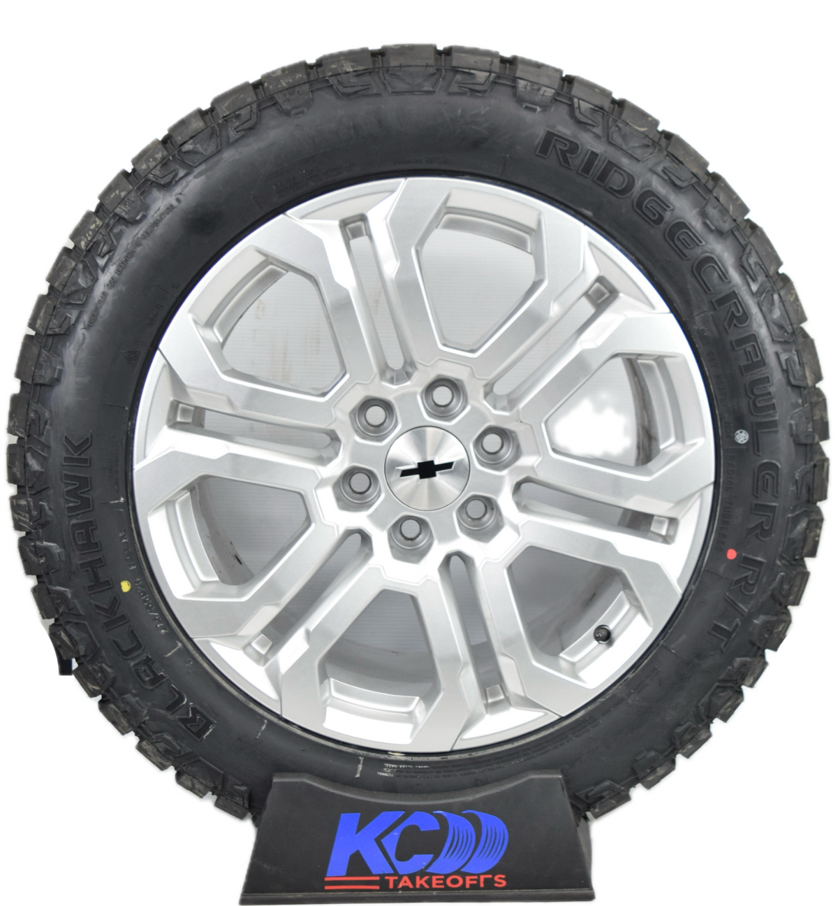 20" NEW Chevy Silverado Tahoe Silver OEM wheels rims tires 275/55R20 R/T Tires