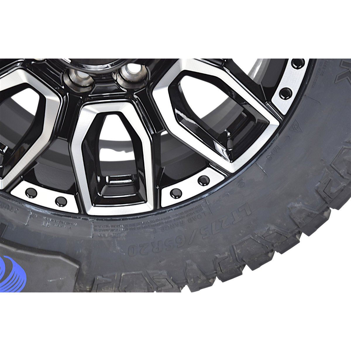 20" GMC Sierra 2500 HD 3500 HD OEM Machined Black Wheels Rims Tires R/T