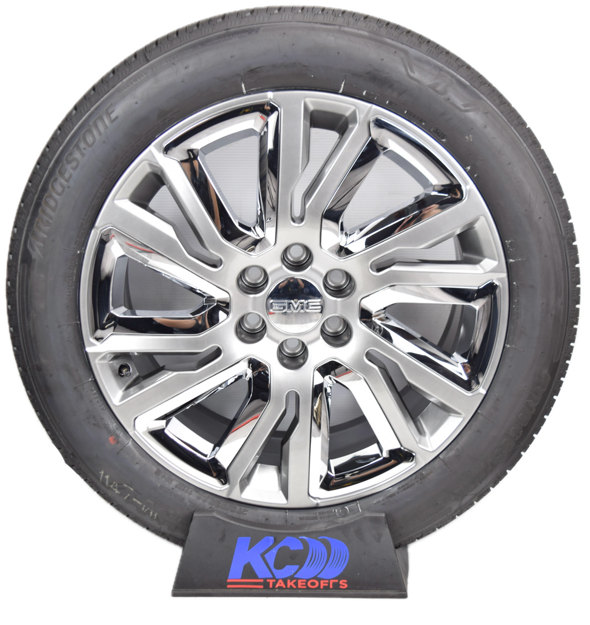 22" GMC Sierra Yukon Denali OEM Silver and Chrome Rims Wheels Tires 23377419