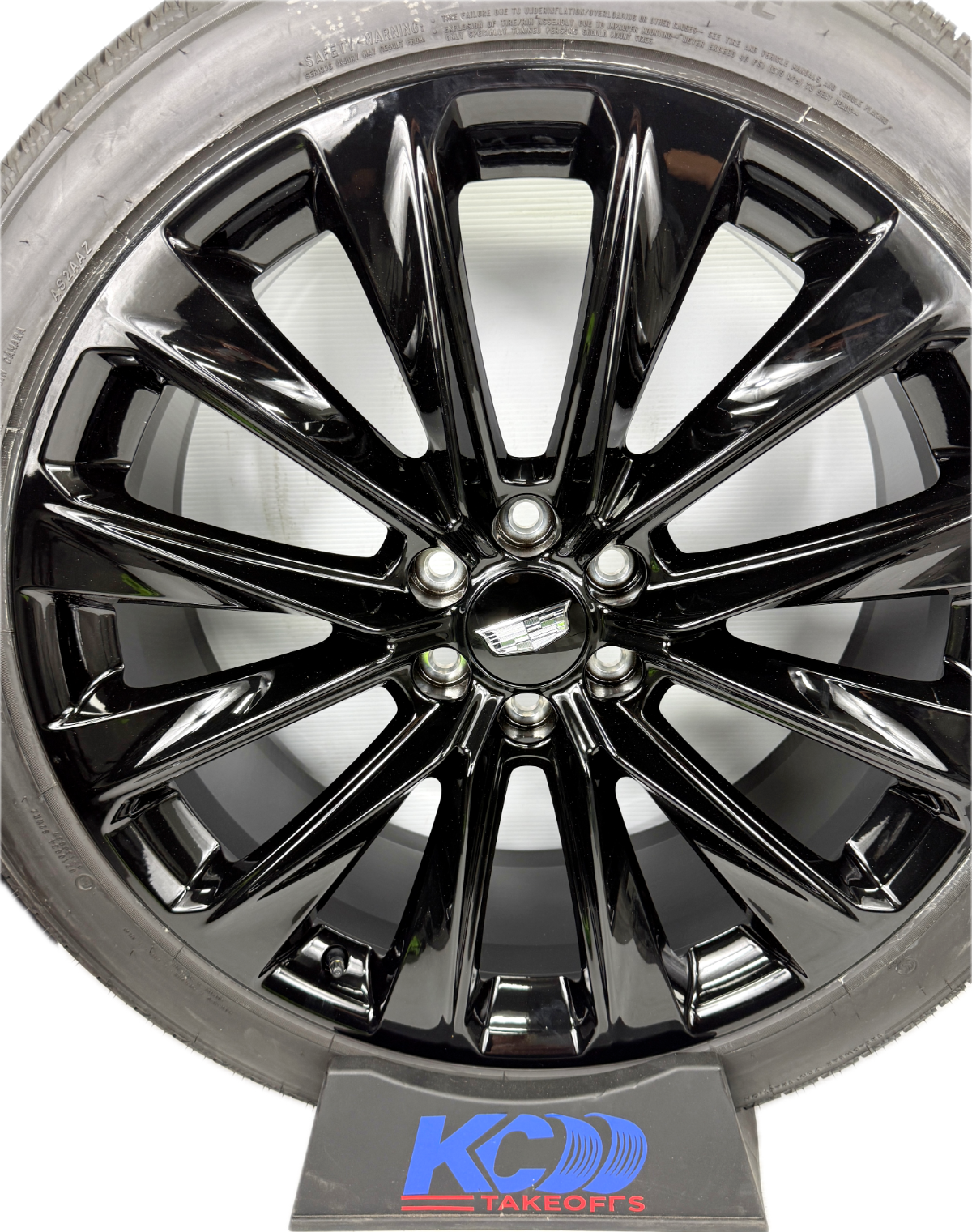 24" Cadillac Escalade V Onyx  Yukon Tahoe Black OEM wheels rims tires