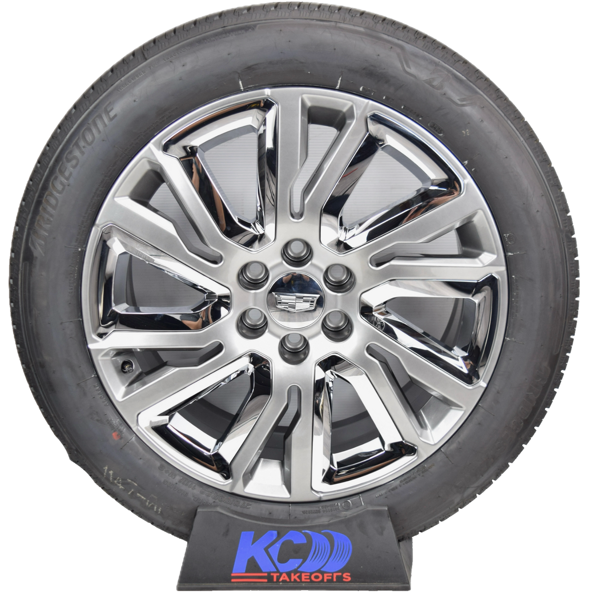 22" Cadillac Escalade Factory OEM Silver and Chrome Rims Wheels Tires 23377419
