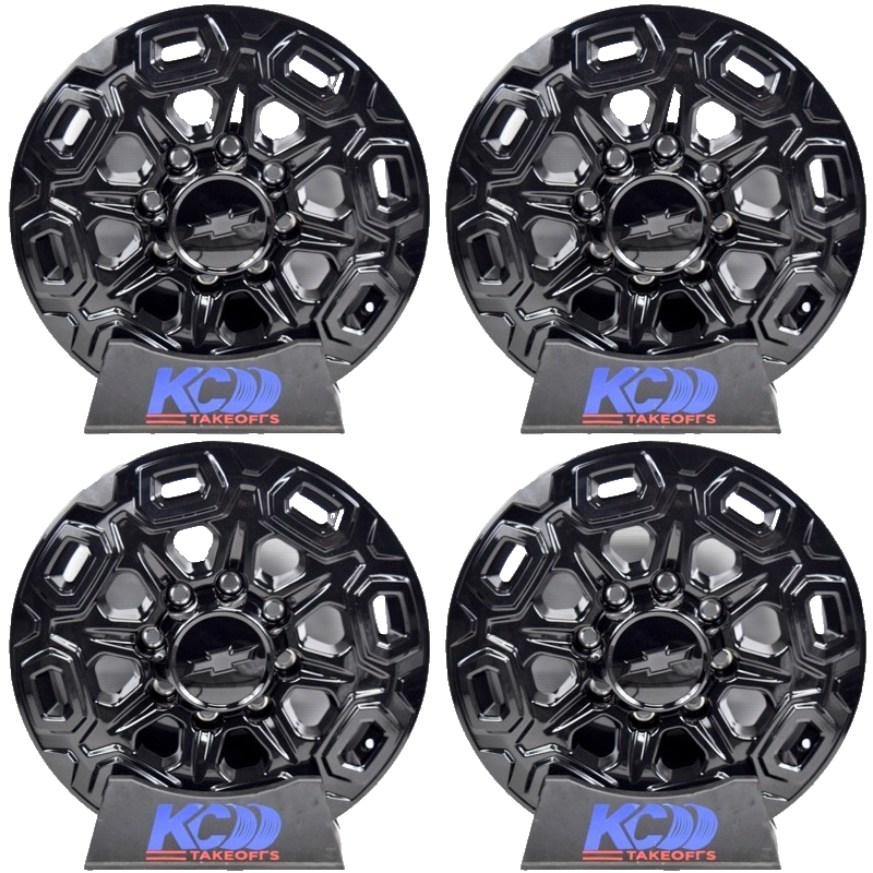 20" Chevy Silverado HD Gloss Black  2500 3500 OEM wheels rims 84745541