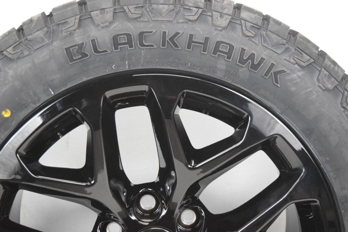 20" Chevy Silverado Tahoe Replica Gloss Black Snowflake Wheels Rims Tires R/T
