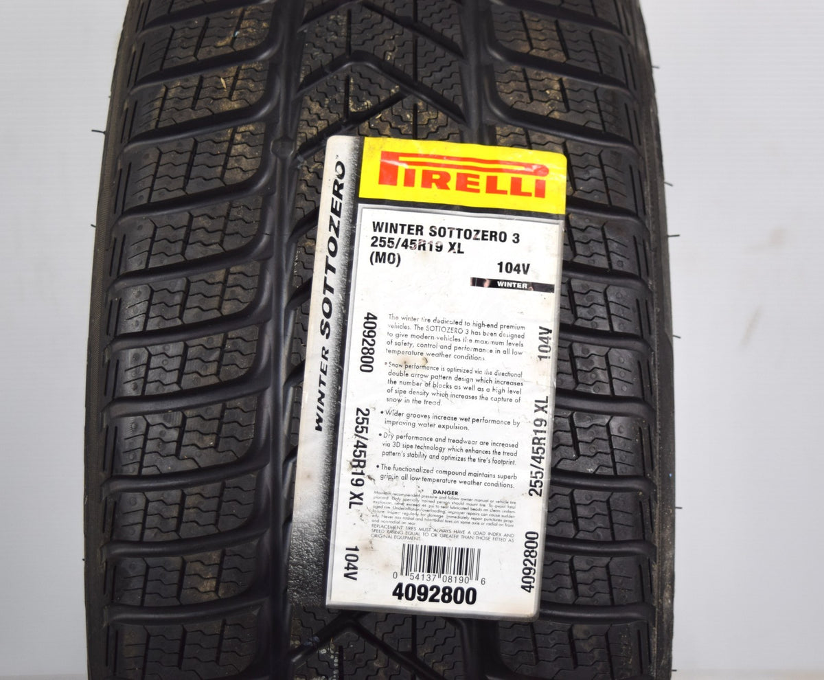 4 NEW Pirelli Winter Sottozero 3 255/45R19 104V XL