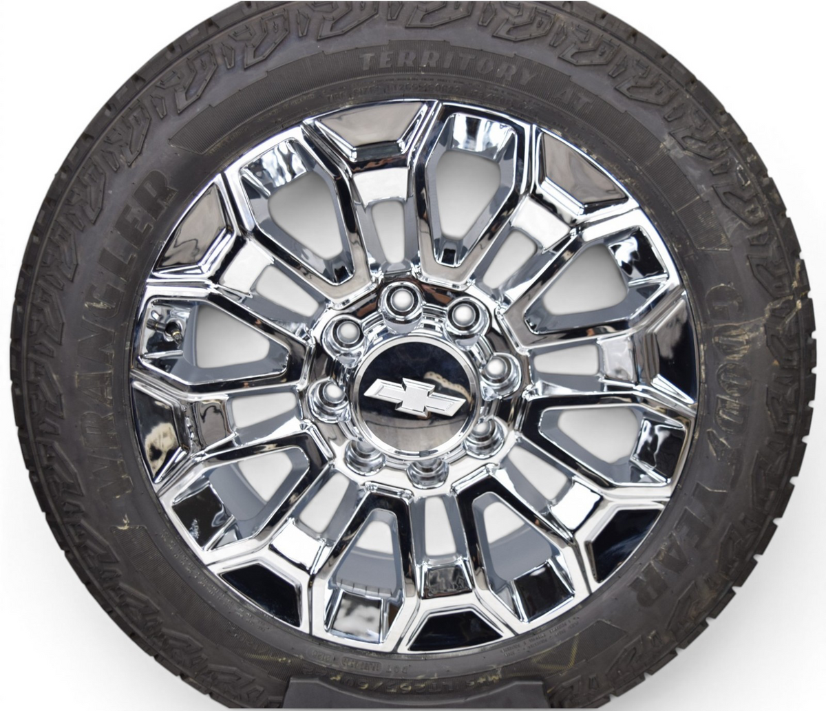 4 NEW 22” REPLICA Chrome Chevy Silverado 2500 3500 Wheels Rims Tires GDY