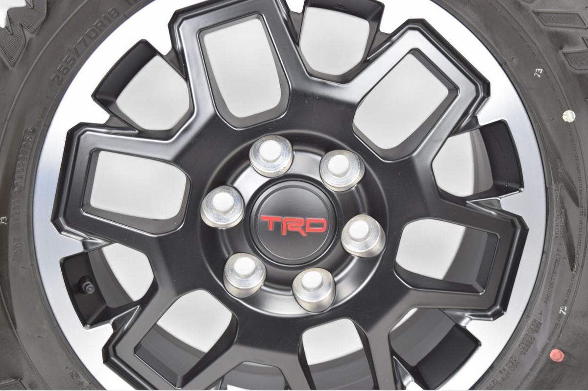 18" Toyota Tundra Sequoia 4Runner TRD OEM Black Wheels Rims Tires Falken AT