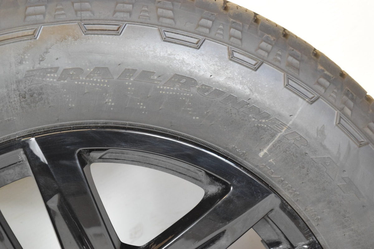 20" NEW CHEVY SILVERADO BLACK OEM TRAILBOSS WHEELS RIMS TIRES USED
