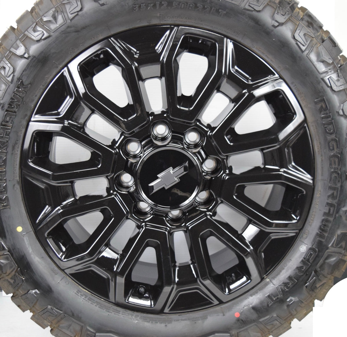 4 NEW 22” Factory OEM Black Wheels Rims Tires Chevy Silverado 2500 3500 2025 R/T