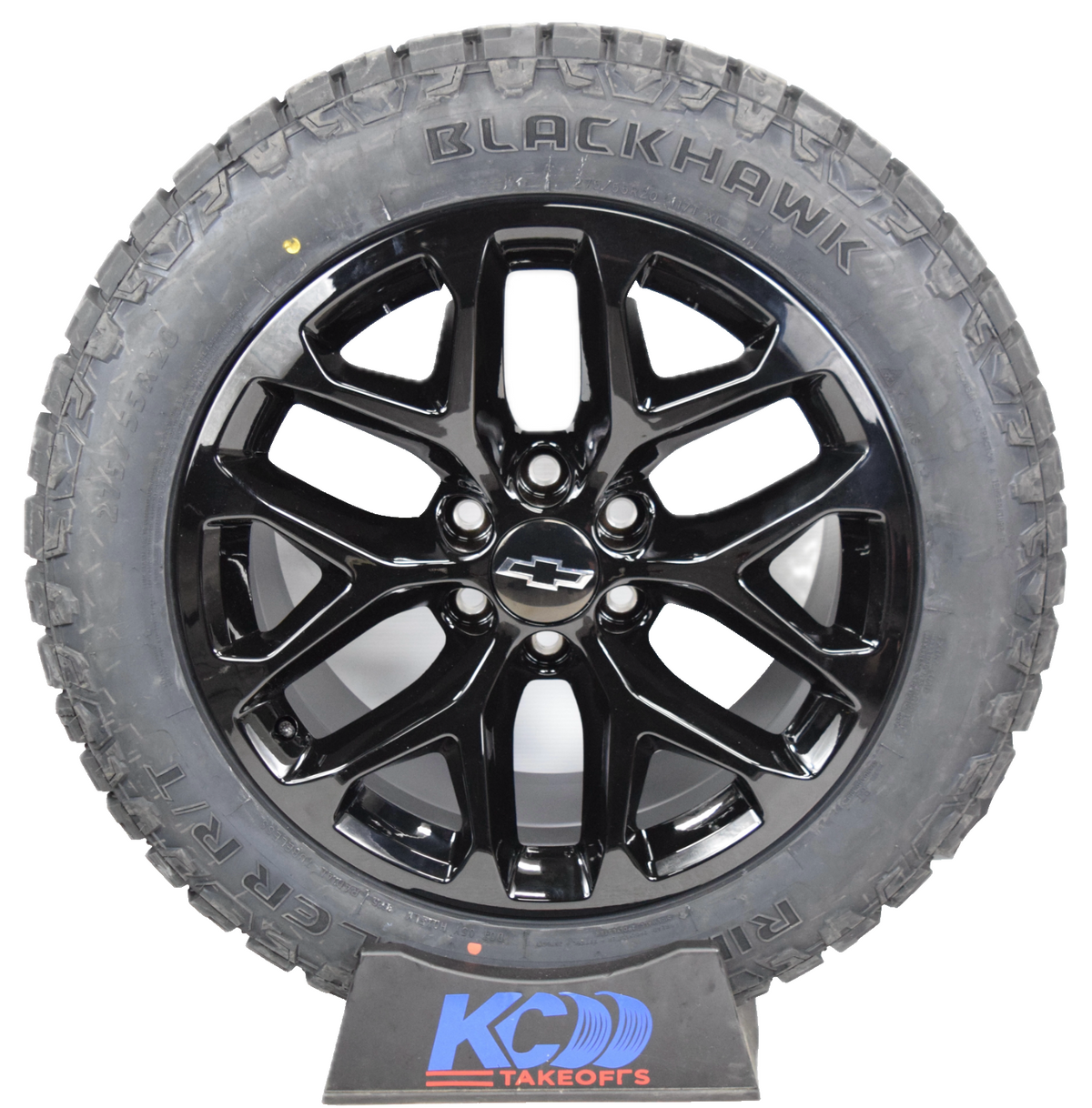 20" Chevy Silverado Tahoe Replica Gloss Black Snowflake Wheels Rims Tires R/T