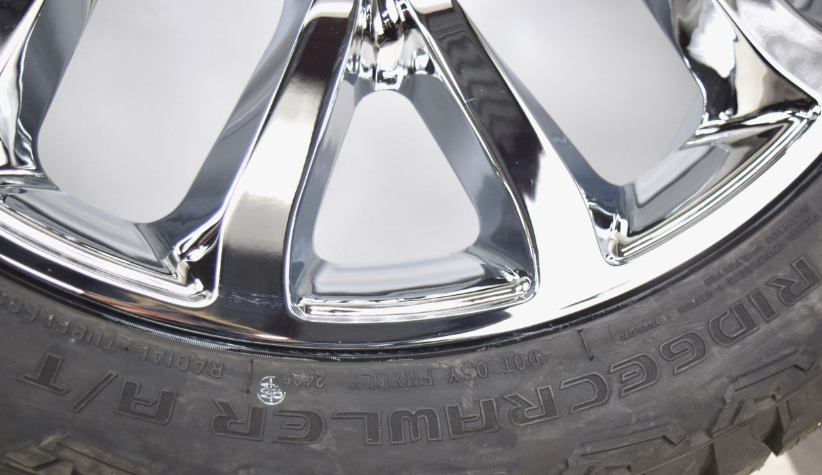 22" Ford F150 Replica Chrome Expedition Wheels Rims Tire F150 2004-2026 AT