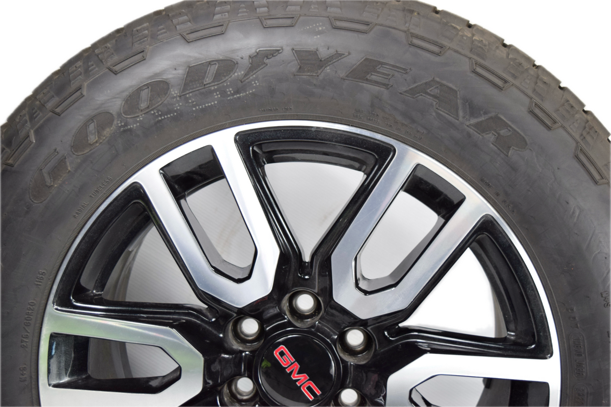 20" GMC Sierra Yukon AT4 Black/Machined Chevy Silverado OEM wheels rims tires GD