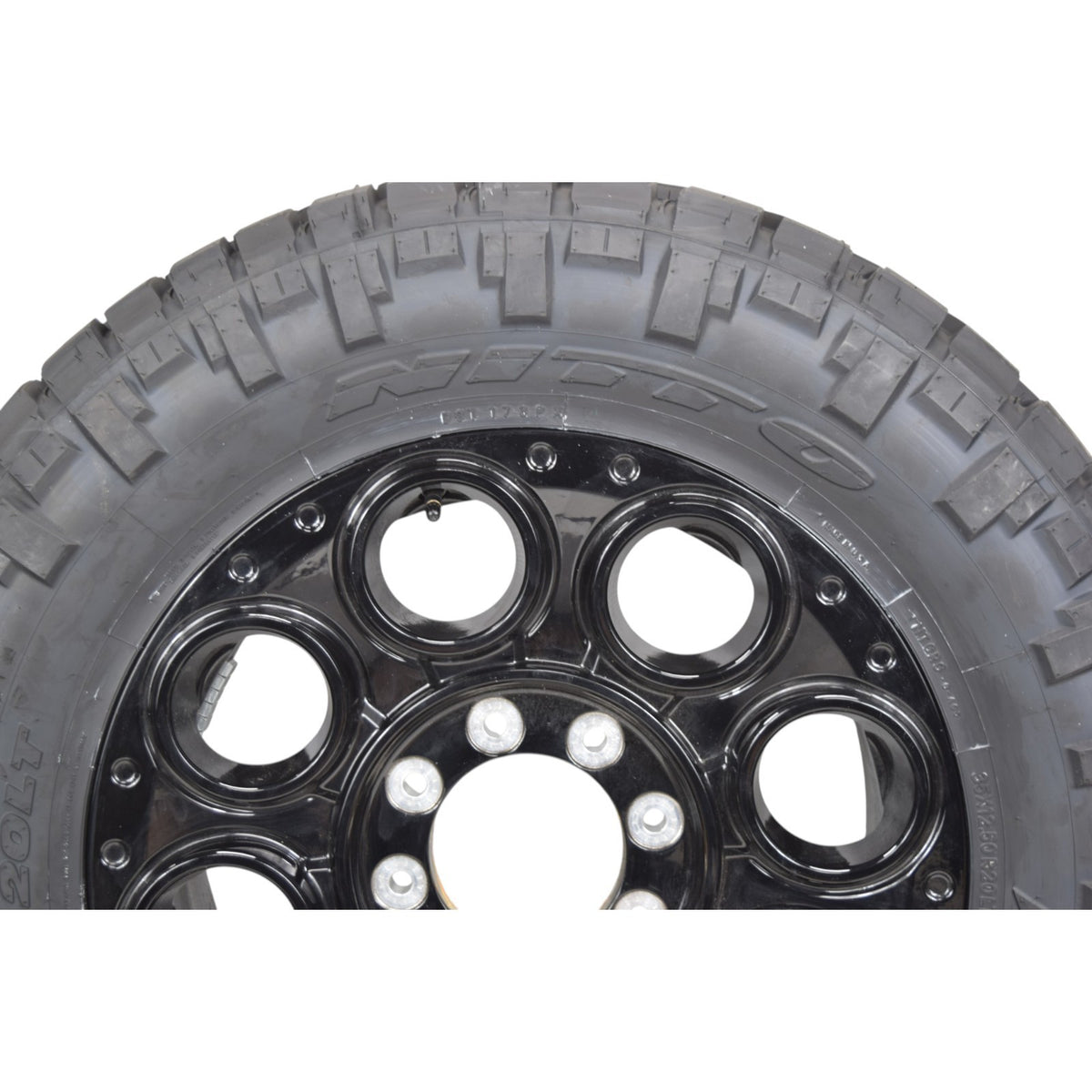 20" OEM Ford Super Duty F250 F350 Black Wheels Rims Tires 8x170 35" Nitto 2026