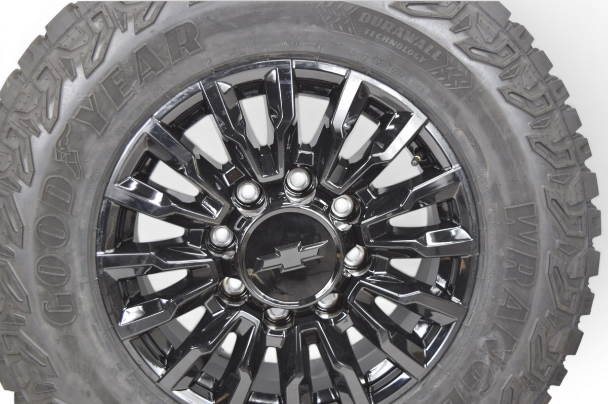 4 NEW 18” OEM ALASKAN Gloss Black Wheels Rims Chevy Silverado 2500 3500 GDY Kev