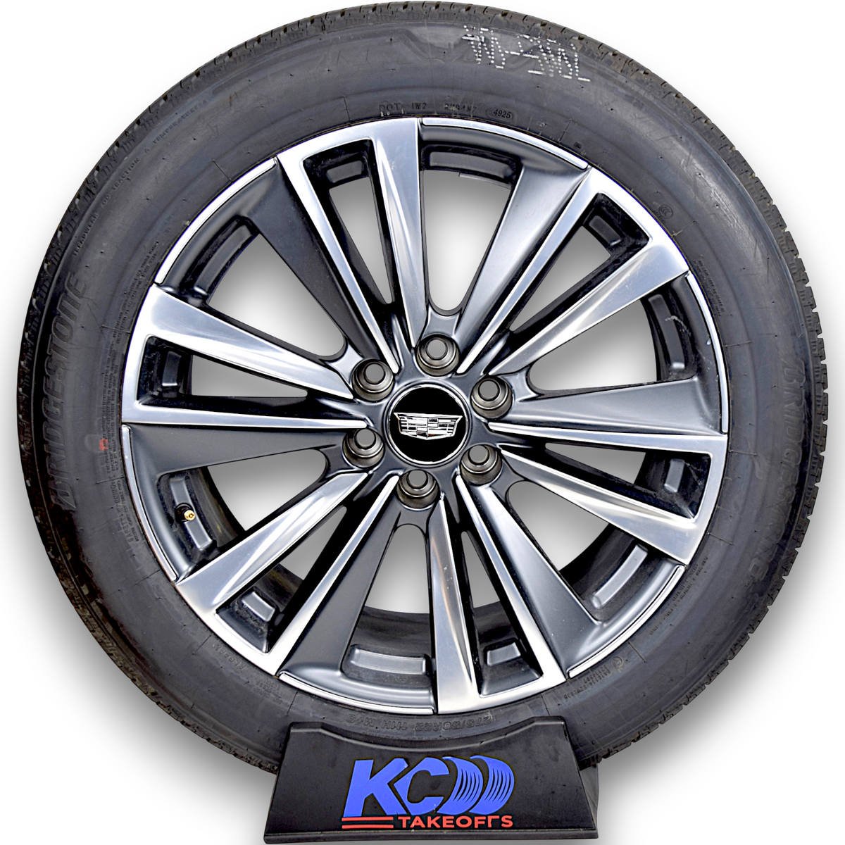 22" Cadillac Escalade Platinum OEM Wheels Rims Tires Grey Polished 275/50R22
