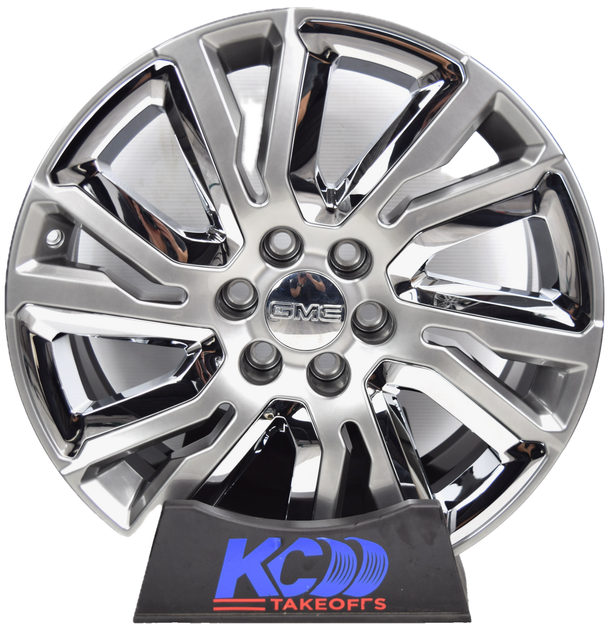 22" GMC Sierra Yukon Denali Factory OEM Silver and Chrome Rims Wheels 23377419